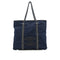 VINTAGE CHANEL COCOMARK MATELASSE CHAIN TOTE BAG BLUE DENIM SILVER HARDWARE 90340171