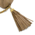 VINTAGE CHANEL COCOMARK MATELASSE FRINGE CHAIN SHOULDER BAG BEIGE LAMB SKIN GOLD HARDWARE 90310127