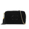 VINTAGE CHANEL COCOMARK MATELASSE FRINGE CHAIN SHOULDER BAG BLACK VELOR GOLD HARDWARE 90329215