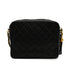 VINTAGE CHANEL MATELASSE FRINGE CHAIN SHUOLDER BAG BLACK LAMB SKIN GOLD HARDWARE 90344387