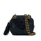 VINTAGE CHANEL COCOMARK MATELASSE FRINGE CHAIN SHOULDER BAG BLAK LAMB SKIN GOLD HARDWARE 90324108