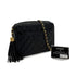 VINTAGE CHANEL COCOMARK MATELASSE FRINGE SHAIN SHOULDER BAG BLAK LAMB SKIN GOLD HARDWARE 90320188