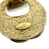 VINTAGE CHANEL COCOMARK MATELASSE ROUND SWING EARRINGS GOLD ACCESSORY 94P 90323517