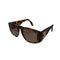 VINTAGE CHANEL COCOMARK MATELASSE SUNGLASSES TORTOISESHELL BROWN EYEWEAR 90322532