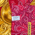 VINTAGE CHANEL COCOMARK PAISLEY PATTERN SCARF RED GOLD SILK 90323120