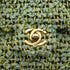 VINTAGE CHANEL COCOMARK PARENT-CHILD HAND BAG GREEN TWEED GOLD HARDWARE 90344362