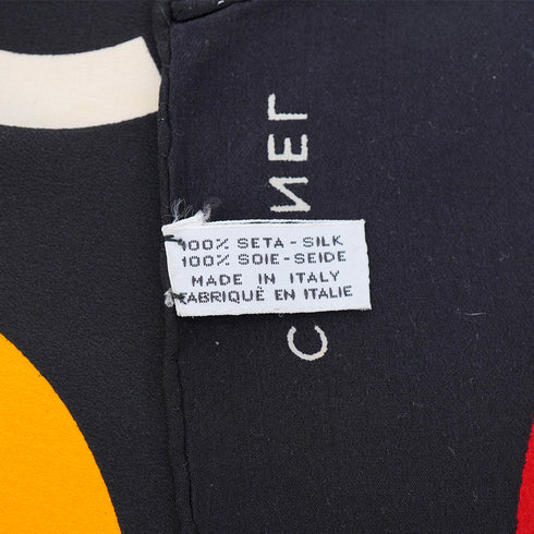 VINTAGE CHANEL COCOMARK PATTERN SCARF MULTICOLOR SILK 90333262