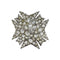 VINTAGE CHANEL COCOMARK RHINESTONE BROOCH SILVER ACCESSORY 05C 90328955