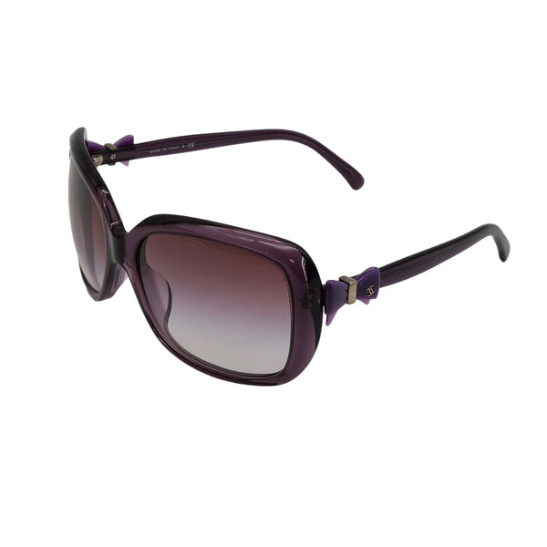 VINTAGE CHANEL COCOMARK RIBBON SUNGLASSES PURPLE EYEWEAR 90325291