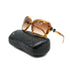 VINTAGE CHANEL COCOMARK RIBBON SUNGLASSES TORTOISESHELL BROWN EYEWEAR 90333263