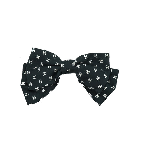 CHANEL COCOMARK RIBBON VALLETTA BLACK 25P HAIR ACCESSORY 90341466