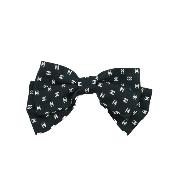 CHANEL COCOMARK RIBBON VALLETTA BLACK 25P HAIR ACCESSORY 90341466