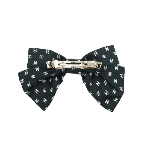 CHANEL COCOMARK RIBBON VALLETTA BLACK 25P HAIR ACCESSORY 90341466