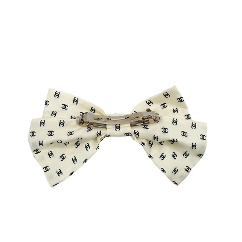 CHANEL COCOMARK RIBBON VALLETTA WHITE 25P HAIR ACCESSORY 90344397