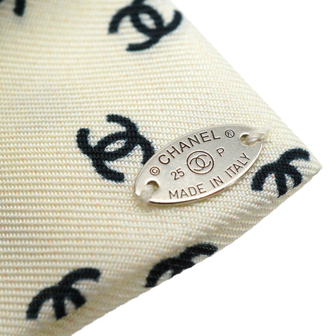 CHANEL COCOMARK RIBBON VALLETTA WHITE 25P HAIR ACCESSORY 90344397