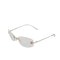 VINTAGE CHANEL COCOMARK RIMLESS SUNGLASSES SILVER EYEWEAR 90323181