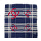 VINTAGE CHANEL COCOMARK SCARF CHECK PATTERN NAVY WHITE RED SILK 90322147