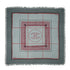 VINTAGE CHANEL COCOMARK SCARF GRAY RED MOHAIR WOOL 90331383