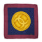 VINTAGE CHANEL COCOMARK SCARF NAVY BORDEAUX GOLD SILK 90322144