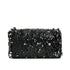 VINTAGE CHANEL COCOMARK SEQUINS CHAIN SHOULDER BAG BLACK LEATHER SILVER HARDWARE 90345992