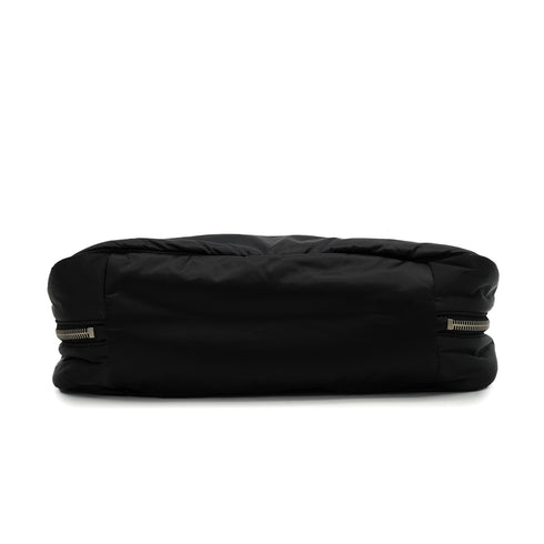 VINTAGE CHANEL SPORTS LINE COCOMARK SHOULDER BAG BLACK NYLON SILVER HARDWARE 90341888