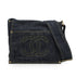 VINTAGE CHANEL COCOMARK SHOULDER BAG NAVY SPARKLING DENIM GOLD HARDWARE 90340462