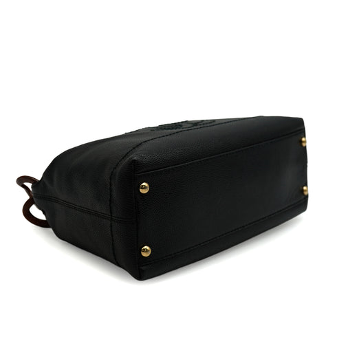 VINTAGE CHANEL COCOMARK SHUOLDER BAG BLACK TORTOISESHELL CAVIAR SKIN PLASTIC HARDWARE 90346124