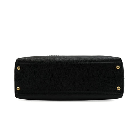 VINTAGE CHANEL COCOMARK SHUOLDER BAG BLACK TORTOISESHELL CAVIAR SKIN PLASTIC HARDWARE 90346124