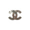 VINTAGE CHANEL COCOMARK SILVER BROOCH LOGO ACCESSORY 99A 90331685