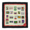 VINTAGE CHANEL COCOMARK STAMP PATTERN SCARF MULTICOLOR SILK CASHMERE 90331695