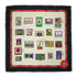 VINTAGE CHANEL COCOMARK STAMP PATTERN SCARF MULTICOLOR SILK CASHMERE 90331695