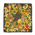 CHANEL COCOMARK SUNFLOWER PATTERN SCARF MULTICOLOR SILK 90326882