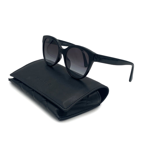 VINTAGE CHANEL COCOMARK SUNGLASSES BLACK EYEWEAR 90321099