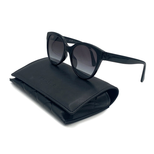 VINTAGE CHANEL COCOMARK SUNGLASSES BLACK EYEWEAR 90321119