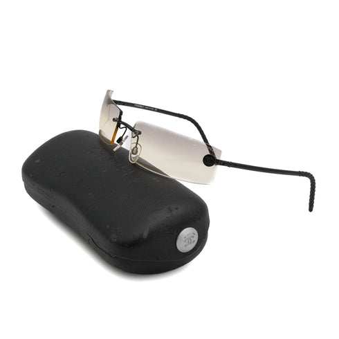 VINTAGE CHANEL COCOMARK SUNGLASSES BLACK EYEWEAR 90323168