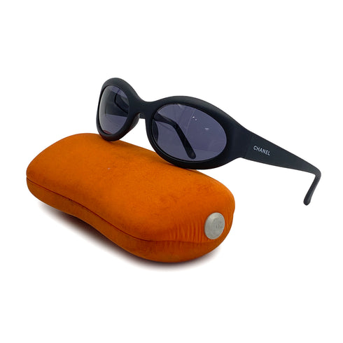 VINTAGE CHANEL COCOMARK SUNGLASSES BLACK EYEWEAR 90324792