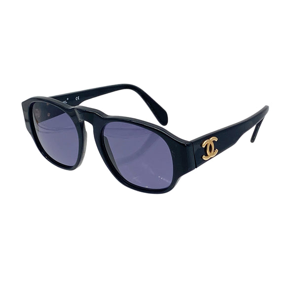 VINTAGE CHANEL COCOMARK SUNGLASSES BLACK EYEWEAR 90325800