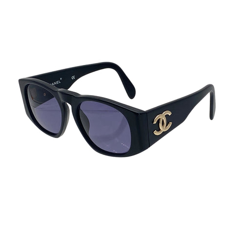 VINTAGE CHANEL COCOMARK SUNGLASSES BLACK EYEWEAR 90325810
