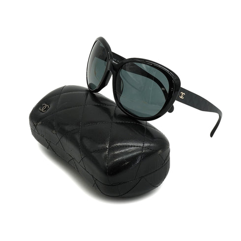 VINTAGE CHANEL COCOMARK SUNGLASSES BLACK EYEWEAR 90328902