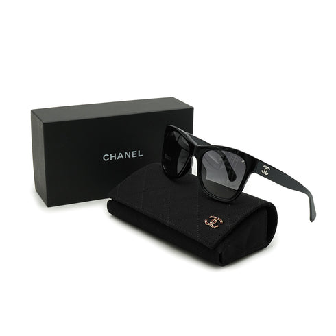 CHANEL COCOMARK SUNGLASSES BLACK EYEWEAR 90334199