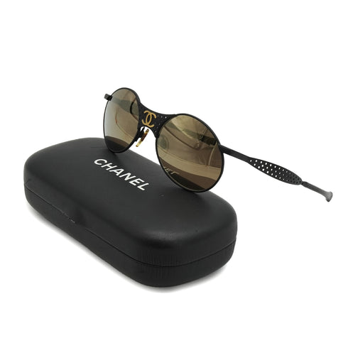 VINTAGE CHANEL COCOMARK SUNGLASSES BLACK EYEWEAR 90335760