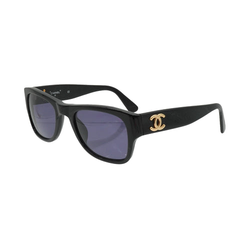 VINTAGE CHANEL COCOMARK SUNGLASSES BLACK EYEWEAR 90338376
