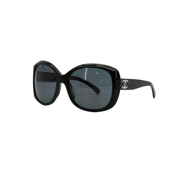 VINTAGE CHANEL COCOMARK SUNGLASSES BLACK EYEWEAR 90338767