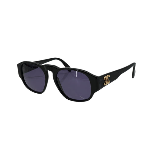 VINTAGE CHANEL COCOMARK SUNGLASSES BLACK EYEWEAR 90339437