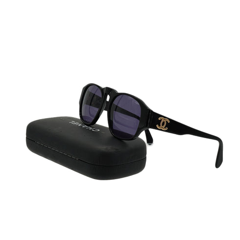 VINTAGE CHANEL COCOMARK SUNGLASSES BLACK EYEWEAR 90339437