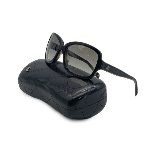 VINTAGE CHANEL COCOMARK SUNGLASSES BLACK EYEWEAR 90325930