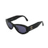 VINTAGE CHANEL COCOMARK SUNGLASSES BLACK SILVER EYEWEAR 90340544