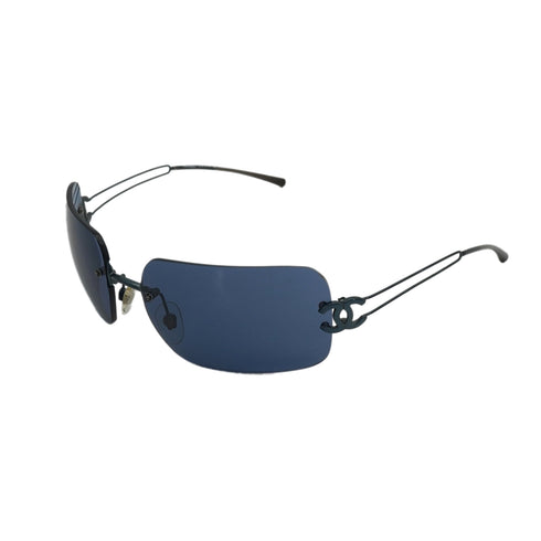 VINTAGE CHANEL COCOMARK SUNGLASSES BLUE EYEWEAR 90331867