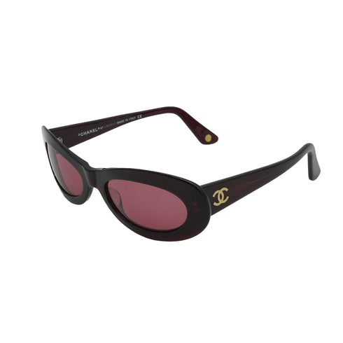VINTAGE CHANEL COCOMARK SUNGLASSES BORDEAUX EYEWEAR 90326776