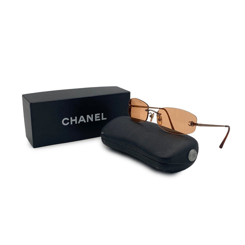 VINTAGE CHANEL COCOMARK SUNGLASSES BROWN EYEWEAR 90328022